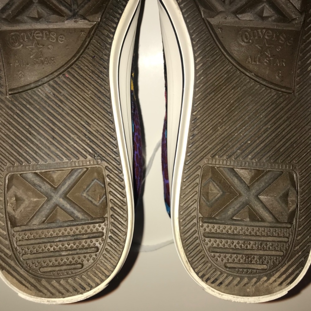 Converse Chuck Taylor All Star African Kente Cloth Sneakers Women’s 7.5 BHM - Picture 11 of 11